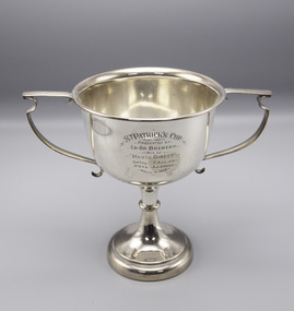 Memorabilia - Silver trophy, Mavis Direct, 1928 St Patrick's Day Cup, Northall Park, Hobart, Tasmania