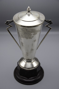 Memorabilia - Silver trophy, Air King, 1936 Charlton A & P Society Show, Champion Pacing Stallion