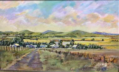 painting, Ercildoune from Mt Calendar by Heather Featherson, 2007