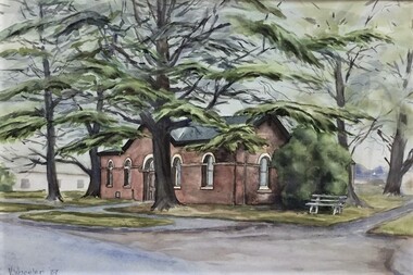 Watercolour, Vivienne Wheeler, Mechanics Institute Beaufort, 1987