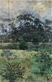 Painting, Philip Adams, Scrubby Fields, c2011