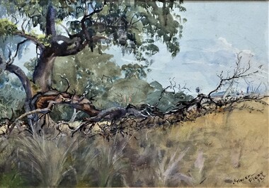 painting, Maude Glover Fleay, Wind Damage by Maude Glover Fleay, 1932