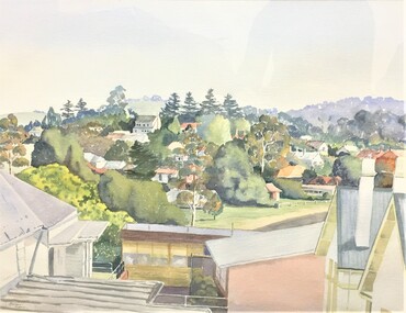 painting, Barbara Safstrom, Beaufort - from the College by Barbara Safstrom, 1988