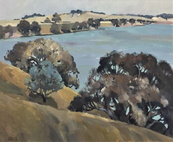 painting, Sue Jarvis, Lake Burrumbeet by Sue Jarvis