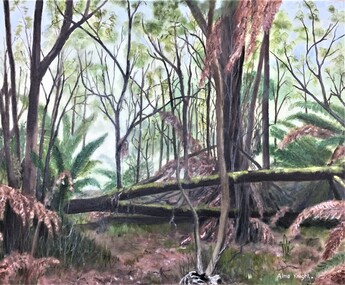 painting, Alma Knight, Richards Reserve, Mt Cole by Alma Knight