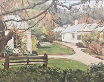 painting, Sue Jarvis, Hillside Winter by Sue Jarvis, 1991