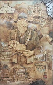 drawing, Michael Vincent-Rori, Settling in the Pyrenees by Michael Vincent-Rori, 2002
