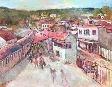 painting, Rodney Read, Last Train from Beaufort by Rodney Read, 1994