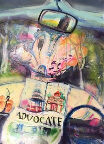 painting, Ernie Collins, Beaufort Bush from Dolly's Car by Ernie Collins, 2013