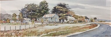 painting, Sue Jarvis, Old Farm Chute Victoria (near Beaufort) by Sue Jarvis, 1997