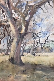 painting, Dry Swamp by Maude Glover Fleay, 1935