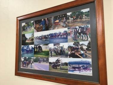 Photo montage, Photographs of historic wagon and tip dray, c2003