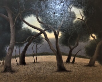 painting, Nick Dridan, Evening Bush, 2018