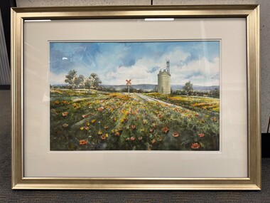 Painting - Field & Silo