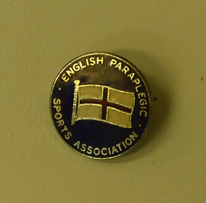 Lapel badge, English Paraplegic Sports Association lapel badge, unknown