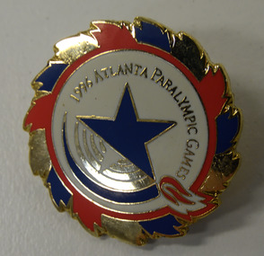 Lapel pin, Lapel pin from 1996 Atlanta Paralympic Games