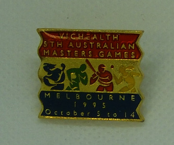 Lapel pin, 1995 Australian Master's Games badge