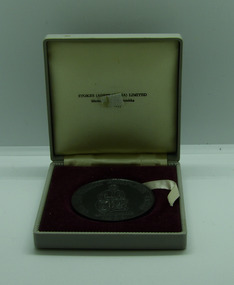 Medal and Case, Medal and Case - 1966 4th Australian Paraplegic Games (Brisbane) Medal - Kevin Coombs, Basketball, 1966