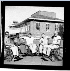 Photo, Photo of wheelchair basketballers, 1960s