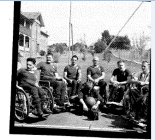 Photo, Photo of wheelchair basketballers, 1960, 1960