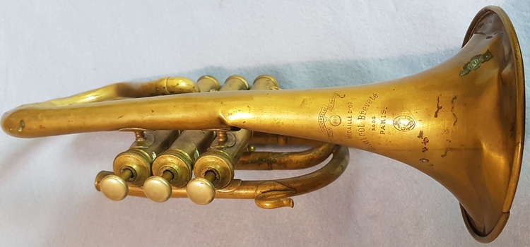 Cornet,  Owned and Used by W H Nicholls,  Linton Brass Band