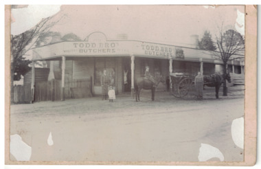 Todd Brothers butcher shop, Sussex Street, Linton.