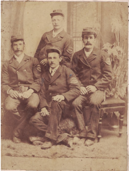 Four members of Linton Fire Brigade.