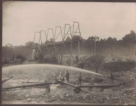 Dredge used for mining gold.