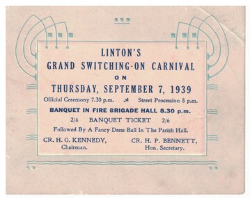 Ticket for Linton electricity connection