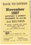 Programme for a reunion and dinner dance.