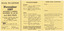 Yellow card programme with black printed text.