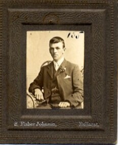 Photograph, S. Fisher Johnson, Ballarat, Arthur  (Paddy) Todd, c.1900