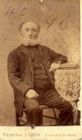 Photograph, F E Elliott, photographic artist for George and George's Federal studio, Edward Sullivan