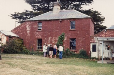 People at a homestead.