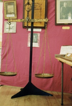 Set of scales being displayed.