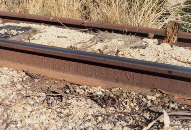 Section of rail line.