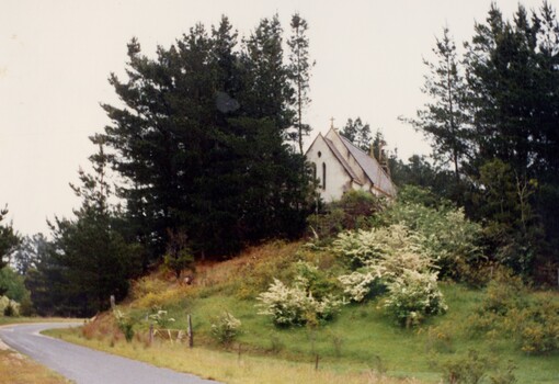 Church on a hill.