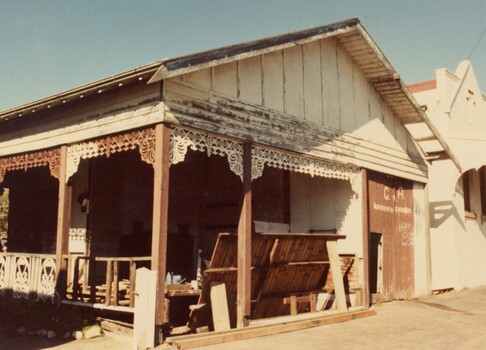 Building being renovated.