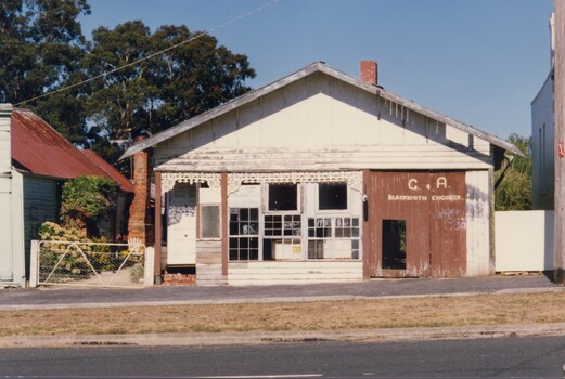 Building being renovated.