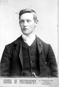 Photograph, School of Photography  A Flegeltaub, Photo, Ballarat, William H. Blamire, son of William Blamire