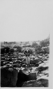 Photograph, Scotts, Sturt St, Ballarat, Alan Whitehead at Devil's Kitchen, 1920s