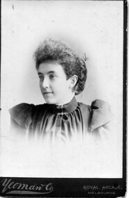 Photograph, Yeoman and Co, Royal Arcade, Melbourne, Mrs Robertson (nee Eliza Cameron)