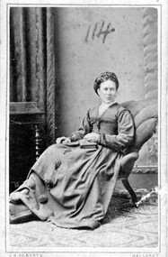 Photograph, J H Roberts Ballarat, Mrs Stevenson, nee Maria Nicholls