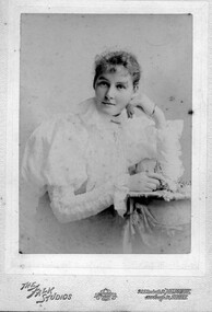 Photograph, The Falk Studios  92 Elizabeth St Melbourne, 436 George St Sydney, Mary Isabel Blamire, daughter of William Blamire