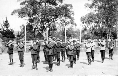 Photograph, Linton School Fife and Drum Band, 1911