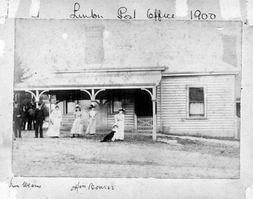 Photograph, Linton Post Office, Miss Boness, Postmistress, [1890s]