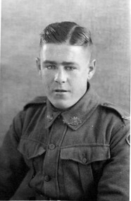 Photograph, Private Phil Cluff in uniform, 1940