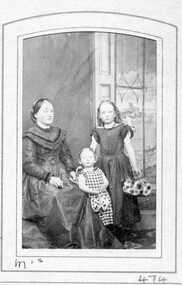 Photograph, Mrs Lowry with two daughters