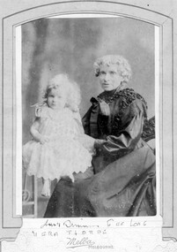 Photograph, Melba, Melbourne, Vera Thorpe and young child