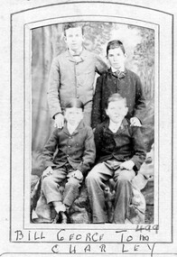 Photograph, The Bennett brothers as children : Tom, Bill, George & Charles